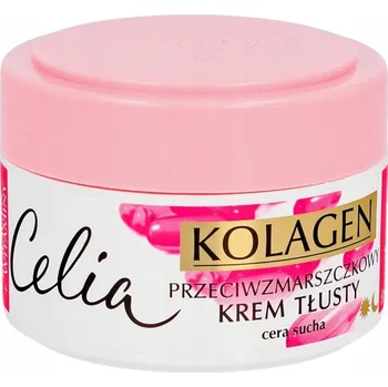 Pleťový krém Celia Kolagenový Krém Mastný Proti Vráskám s Vitamíny A, E pro Suchou Pleť 50 ml