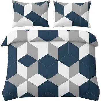 Povlečení POVLEČENÍ KOMPLET 160x200 + 2x POVLAK 70x80 BAVLNA SATÉNOVÁ -