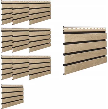 Obklad FASÁDNÍ LAMELY FRONTO VILO, OBKLADOVÝ PANEL NA FASÁDU BALENÍ 10 ks Dub