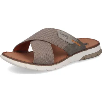 Pánské pantofle Pánské nazouváky RIEKER 25250-64 béžová S6 45