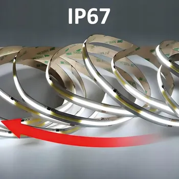 LED páska LED pásek NEXTEC, 24V, COB, 12W, 360 LED, IP67, 6000K Digital IC, 5m, 10mm