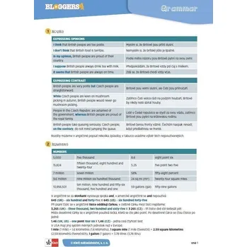 Cizí jazyk Bloggers 4 (A2.2) – gramatický přehled (leporelo)