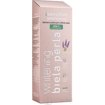 zubní pasta Bílá perla Sensitive whitening zubní pasta s levandulí 75 ml