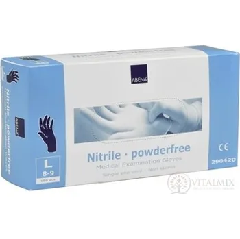 Pracovní rukavice ABENA Rukavice Nitril vyšetřovací, vel. S L (vel. 8-9; nepudrované) 150 ks