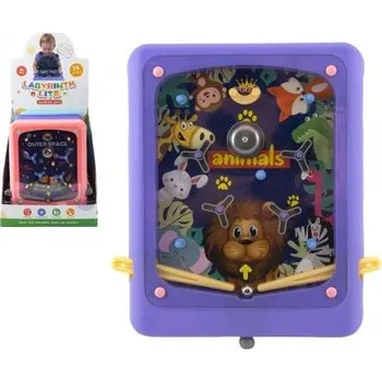 Pinball hra kuličková cvrnkací hlavolam plast 21x24cm - mix variant či barev