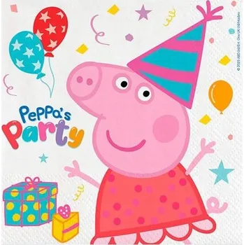 Papírový ubrousek Prasátko Pepa - papírový ubrousek na oslavu
