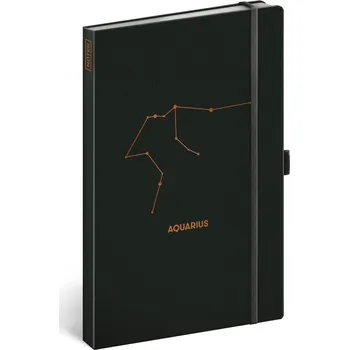Blok Notes Zvěrokruh Vodnář, linkovaný, 13 × 21 cm