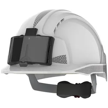 Pracovní přilba JSP bezpečnostní helma EVOLite EN 397 Revolution přesné nastavení bílá