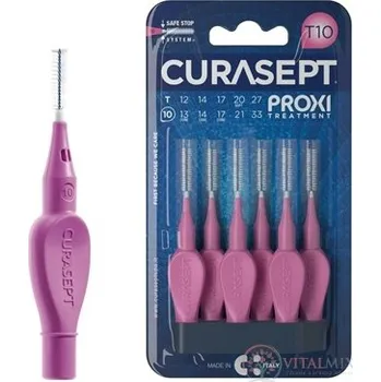 Zubní kartáček CURASEPT PROXI TREATMENT T10 Fuxia mezizubní kartáčky 6 ks