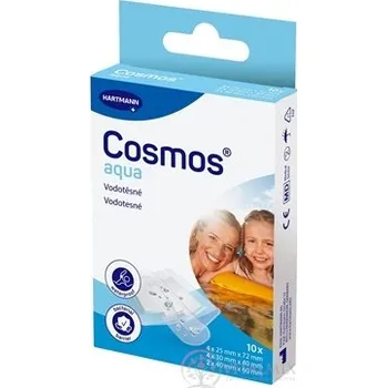 Náplast Cosmos Aqua vodotěsná průhledná náplast na rány, 3 velikosti (inov.2025) 10 ks