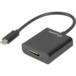 LANBERG Adaptér USB 3.1 HDMI zásuvka,USB C vidlice niklovaný 0,15m