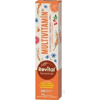 Doplněk stravy VITAR s.r.o. Revital Botanicals MULTIVITAMIN tbl eff s bylinnými extrakty 20ks