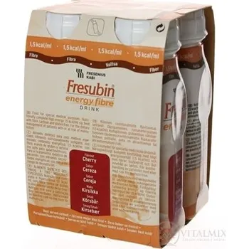 Speciální výživa Fresubin Energy fibre DRINK EasyBottle, příchuť višňová, 4x200 ml (800 ml)