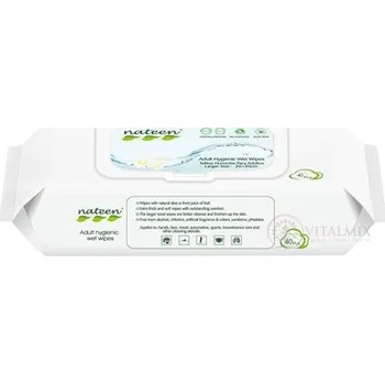 Vlhčený ubrousek nateen Adult Hygienic Wet Wipes vlhčené ubrousky 40 ks