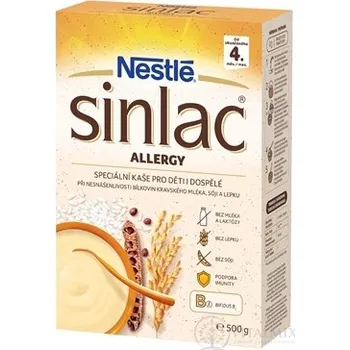 Dětská výživa Nestlé Sinlac allergy kaše nemléčná, bezlepková (od ukonč. 4. měsíce) 500 g