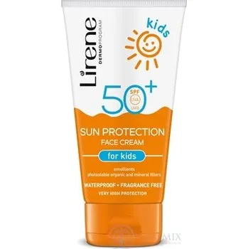 Přípravek na opalování Lirene SUN PROTECTION Kids SPF 50+ opalovací krém na obličej pro děti 50 ml