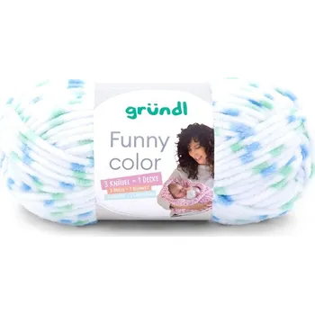 Výtvarná sada Příze 3525-04 Gründl Funny Žíhaná Modrozelená