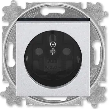 vypínač ABB Zásuvka jednonásobná s ochranným kolíkem, s clonkami (5519H-A02357 70W)