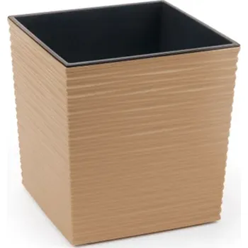 Květináč LAMELA JUKA Dluto květináč cappuccino 40x40x41,5cm