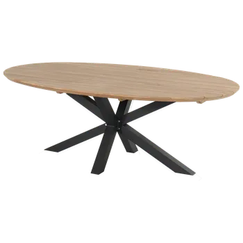 Zahradní stůl Zahradní oválný stůl Stephanie 240x140cm, Carbon Black HN53631208