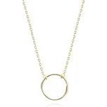 Pozlacený choker náhrdelník KARMA 12 mm Ag 925/1000