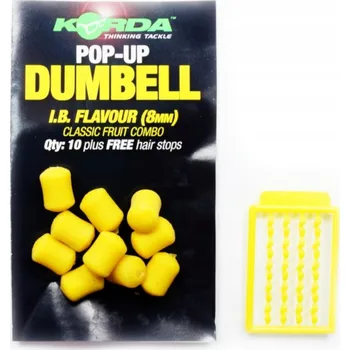 Boilies Vyklápěcí činka Korda 8mm žlutá 8ks