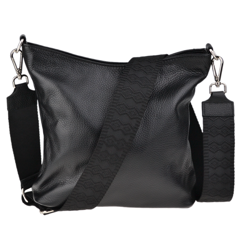 NovaKabelka.cz Kožená italská crossbody kabelka Amalia Nera VI