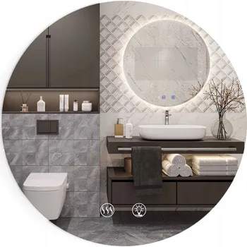 Zrcadlo Zrcadlo Tutumi podsvícené kulaté 50 cm plast