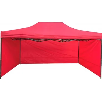 Zahradní altán JAKS Nůžkový stan profi 3 x 4,5 m červený