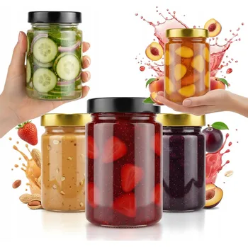 Sklenice Sklenice s víčky Bimberek Atena 330 ml 5 ks