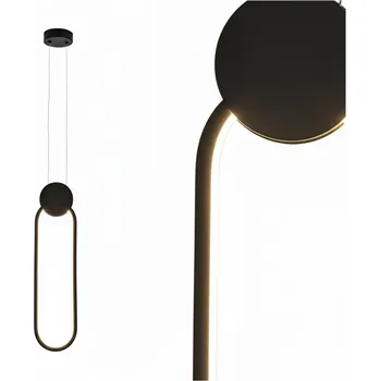 HOROZ Závěsné Stropní Svítidlo LED ALWAYS 12W 700lm 4000K Černé 140 Cm