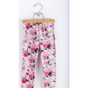 Dívčí legíny Lily Grey dlouhé legíny květy, vel. 140