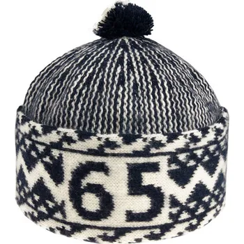 Čepice Tonak Triton narozeninová zmijovka s číslem 65 tmavě modrá/smetanová 55-58 cm
