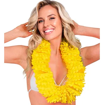 Karnevalový kostým Widmann Hustý havajský věnec žlutý