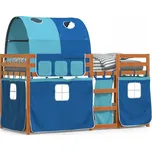 VidaXL 3284013 Patrová postel 80 x 200 cm modrá