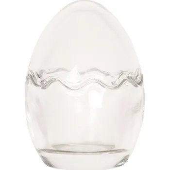 Dóza na potraviny Skleněná nádoba s víkem Vajíčko – 6x9 cm