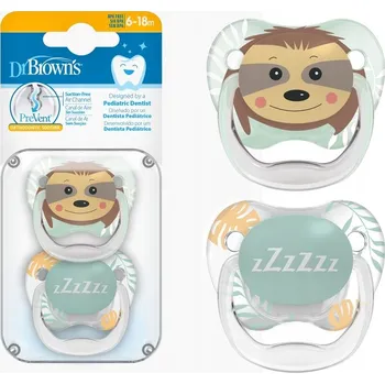 dudlíky Dudlík Dr Brown's ortodontický silikon 6 m +