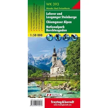 WK 393 Loferer a Leoganger Steinberge, Chiemgauské Alpy, národní park Berchtesgaden 1:50 0