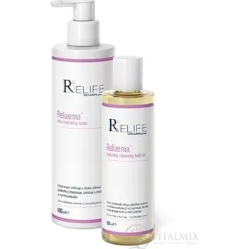 Kosmetická sada Relizema AD balíček ultra hydrating lotion 400 ml + hydrating cleansing bath oil 200 ml,