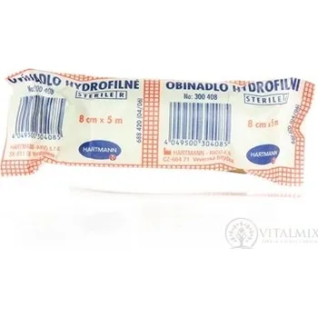 Hartman Obinadlo hydrofilní pletené, sterilní (8cm x 5m) 10 ks