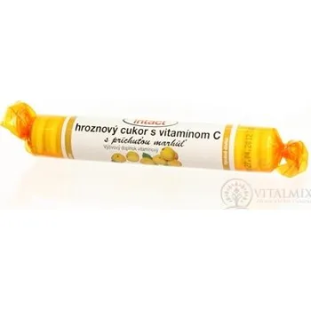 Přisada na vaření a pečení INTACT HROZNOVÝ CUKR s vitamínem C s příchutí meruněk (pastilky v roli) 40g