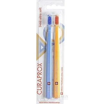 Zubní kartáček CURAPROX CS 5460 ultrasoft Retro Edice - modrá zubní kartáček (dvojbalení), 2 ks