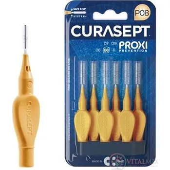 Zubní kartáček CURASEPT PROXI PREVENTION P08 Oranžové mezizubní kartáčky 6 ks