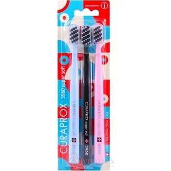 Zubní kartáček CURAPROX CS 3960 supersoft ART Deco edice zubní kartáček (2 + 1) 3 ks