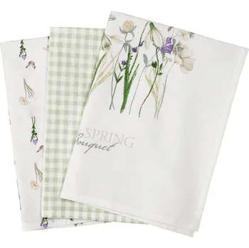 Utěrka LIVARNO® Kuchyňské utěrky, 50 x 70 cm, 3 kusy (zelená)