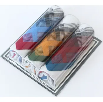 ETEX M14-2 Pánské látkové kapesníky 3 ks světlé