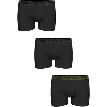 Pánské boxerky John Frank Premium Black JF3BPB03 3pack velikost XL