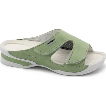Dámská zdravotní obuv MEDISTYLE zdravotní dámská pantofel OLDŘIŠKA Halux Barva: Zelená, Velikost EU: 35