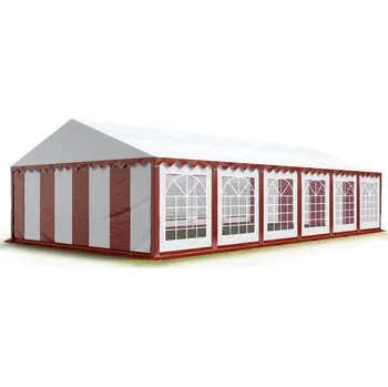 Zahradní stan Zahradní Party stan 6x12m - PVC Standard PLUS - Červeno-bílý barva Červeno-bílá