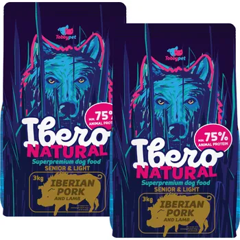 Ibero Natural Dog Senior&Light - 2x3kg